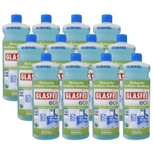Dr. Schnell Glasfee Eco 12 x 1 Liter Ökologischer Glas- und Oberflächenreiniger