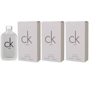 Calvin Klein CK One 3 x 100 ml Eau de Toilette EDT Damenduft & Herrenduft Spray