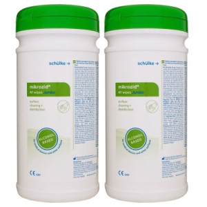 Schülke mikrozid AF wipes Jumbo Dose Tuch Dose Desinfektionsmittel 2 x 220 Stück
