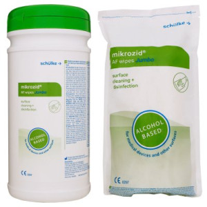 Schülke mikrozid AF wipes Jumbo Dose Desinfektionsmittel 220 Stück + Refill