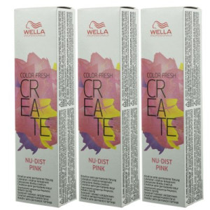 Wella Color Fresh Create 3 x 60 ml - 6 NuDist Pink