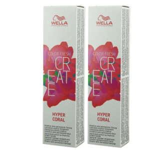 Wella Color Fresh Create 2 x 60 ml - 9 Hyper Coral