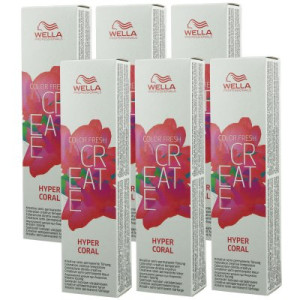 Wella Color Fresh Create 6 x 60 ml - 9 Hyper Coral