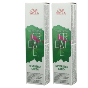 Wella Color Fresh Create 2 x 60 ml - 3 Never Seen Green