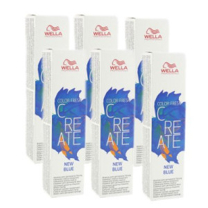 Wella Color Fresh Create 6 x 60 ml - 2 New Blue