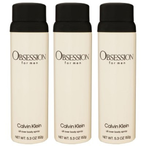 Calvin Klein Obsession for Men 3 x 150 ml All Over Body Spray
