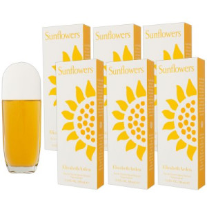 Elizabeth Arden Sunflowers 6 x 100 ml Eau de Toilette EDT Damenduft