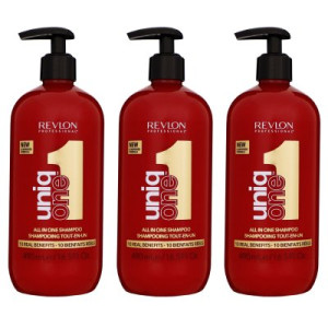Revlon Uniq One All in One 3 x 490 ml Shampoo für jeden Haartypen