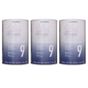 Goldwell Oxycur Light Dimension Platin 9+ 3 x 500 g Blondierpulver