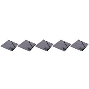 Unger ErgoTec Ninja MicroWipe 5 x Mikrofasertuch MN40H 40 x 40 cm Grau