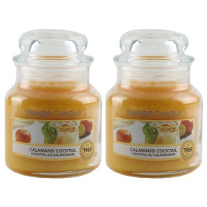 Yankee Candle Duftkerze Calamansi Cocktail im Glas Jar 2 x 104 g Housewarmer