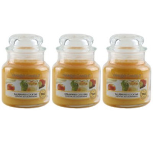Yankee Candle Duftkerze Calamansi Cocktail im Glas Jar 3 x 104 g Housewarmer