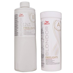 Wella Blondor Freelights 12% & 400g weißes Blondierpulver