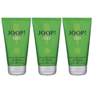 Joop Go 3 x 150 ml Hair & Body Shampoo Showergel Shower Gel Duschgel