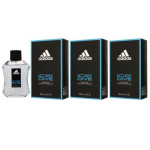 Adidas Ice Dive 3 x 100 ml Eau de Toilette EDT Herrenduft