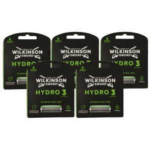 Wilkinson Sword Hydro 3 Skin Protection 5 x 8 Rasierklingen Hydsrating Gel