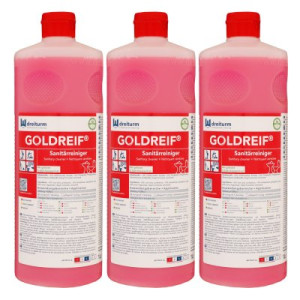 Dreiturm Goldreif Sanitärreiniger 3 x 1 Liter Sanitärreiniger Konzentrat