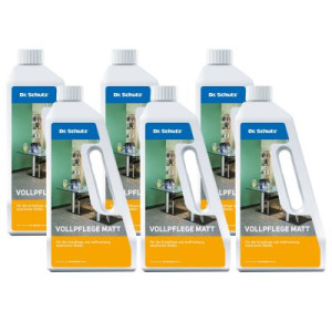 Dr. Schutz Vollpflege matt 6 x 750 ml zur Einpflege elastischer Böden