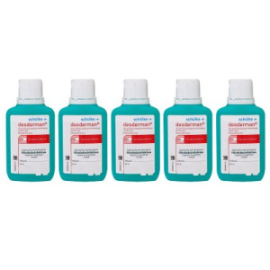 Schülke desderman 5 x 100 ml Desinfektionsmittel Händedesinfektion Taschenflasche