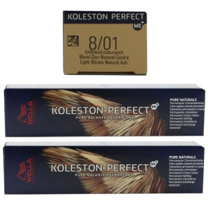 Wella Koleston 2 x 60 ml 8/01 helllblond natur asch