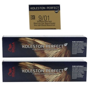Wella Koleston 2 x 60 ml 9/01 lichtblond natur asch