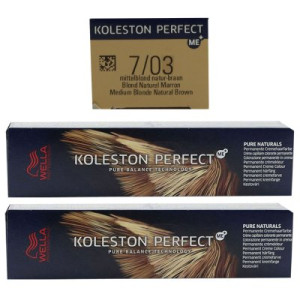Wella Koleston 2 x 60 ml 7/03 mittelblond natur gold