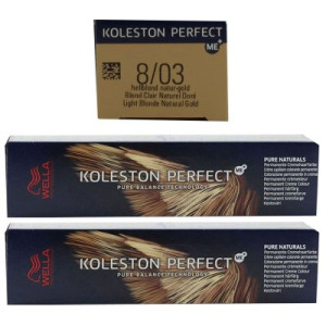Wella Koleston 2 x 60 ml 8/03 hellblond natur gold