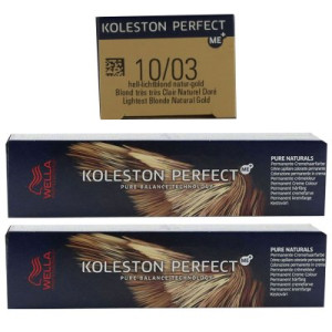Wella Koleston 2 x 60 ml 10/03 hell lichtblond natur gold