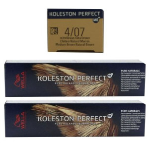 Wella Koleston 2 x 60 ml 4/07 mittelbraun natur braun