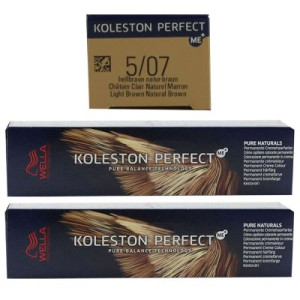 Wella Koleston 2 x 60 ml 5/07 hellbraun natur braun