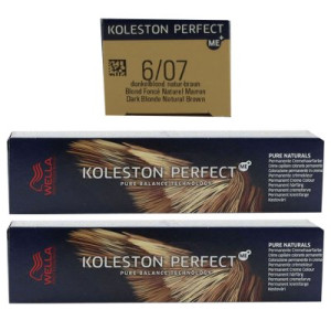 Wella Koleston 2 x 60 ml 6/07 dunkelblond natur braun