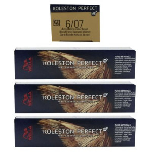 Wella Koleston 3 x 60 ml 6/07 dunkelblond natur braun