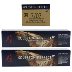 Wella Koleston 2 x 60 ml 7/07 mittelblond natur braun