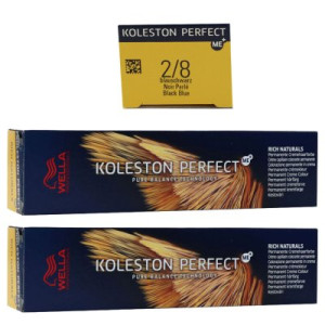 Wella Koleston 2 x 60 ml 2/8 blauschwarz