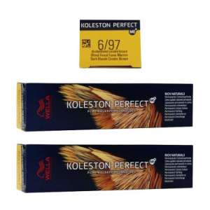 Wella Koleston 2 x 60 ml 6/97 dunkelblond cendre braun