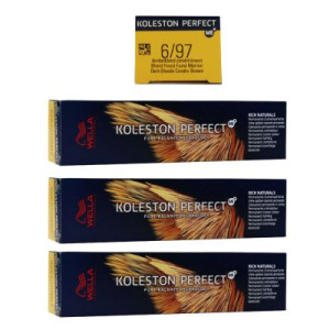 Wella Koleston 3 x 60 ml 6/97 dunkelblond cendre braun