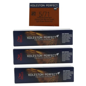 Wella Koleston 3 x 60 ml 5/71 hellbraun braun asch