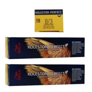 Wella Koleston 2 x 60 ml 8/3 hellblond gold