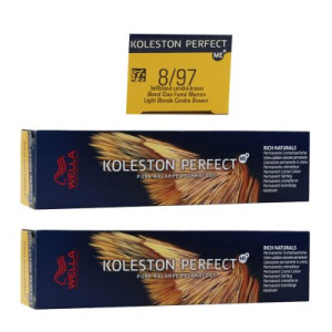 Wella Koleston 2 x 60 ml 8/97 hellblond cendre braun