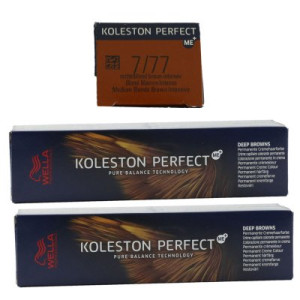 Wella Koleston 2 x 60 ml 7/77 mittelblond braun intensiv