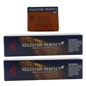 Wella Koleston 2 x 60 ml 8/73 hellblond braun gold