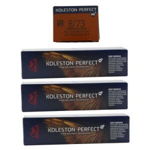 Wella Koleston 3 x 60 ml 8/73 hellblond braun gold