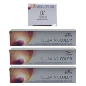 Wella Illumina 3 x 60 ml 8/ hellblond