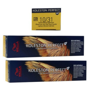 Wella Koleston 2 x 60 ml 10/31 hell lichtblond gold asch