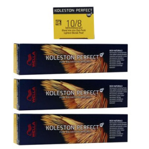 Wella Koleston 3 x 60 ml 10/8 hell lichtblond pearl