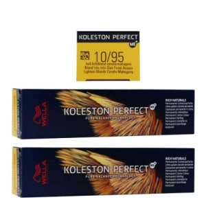 Wella Koleston 2 x 60 ml 10/95 hell lichtblond cendre mahagoni