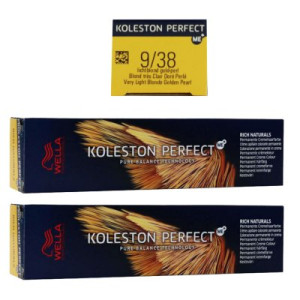 Wella Koleston 2 x 60 ml 9/38 lichtblond gold pearl