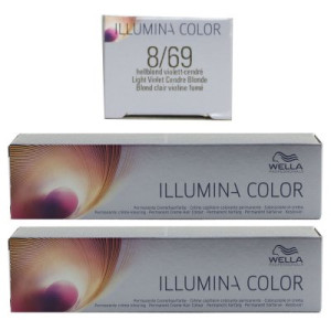 Wella Illumina 2 x 60 ml 8/69 hellblond violett cendre
