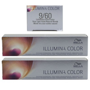 Wella Illumina 2 x 60 ml 9/60 lichtblond violett natur