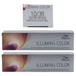 Wella Illumina 2 x 60 ml 10/36 hell lichtblond gold violett